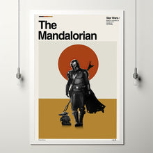 The Mandalorian Movie, Jon Favreau, Star Wars, Vintage Retro Art, Retro Movie, Movie Poster, Modern Art, Minimalist Art, Midcentury Art