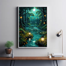 The Mystical Forest Poster - Enchanting Zen and Spiritual Wall Art, Perfect for Office and Guest Room Decor, Tranquil Nature Print