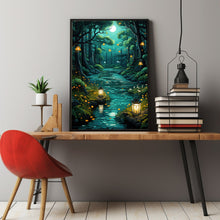 The Mystical Forest Poster - Enchanting Zen and Spiritual Wall Art, Perfect for Office and Guest Room Decor, Tranquil Nature Print