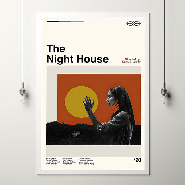 The Night House Poster - David Bruckner - Movie Poster - Retro Modern Art - Minimalist Art - Midcentury Art - Vintage Poster - Wall Decor