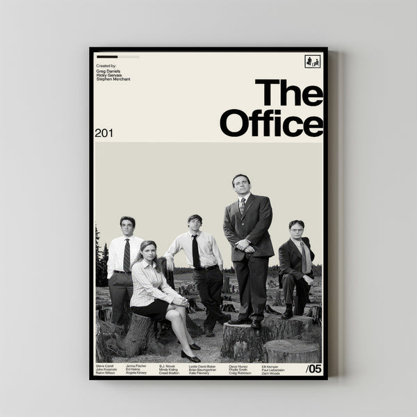 The Office Movie Poster, Greg Daniels, Minimalist Poster, Retro Movie Poster, Vintage inspired, Midcentury Art, Wall Decor, Gifts for him