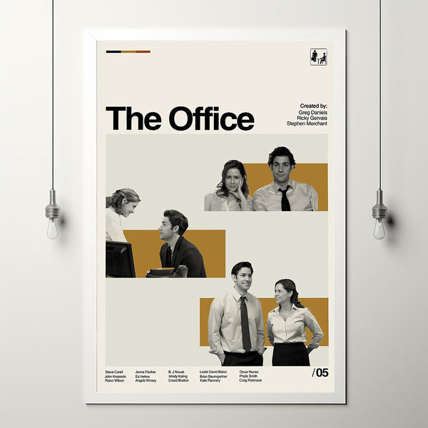 The Office Movie Poster, Steve Carell, Retro Movie, Poster Print Wall Art, Custom Poster, Illustration Art, Modern Vintage, Custom Posters