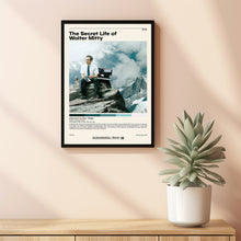 The Secret Life of Walter    Ben Stiller, Minimalist Movie Poster, Vintage Retro Art Print, Custom Poster, Wall Art Print, Home Decor