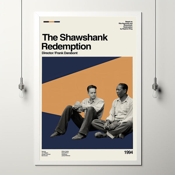 The Shawshank Redemption Movie, Frank Darabont Film, Vintage Modern, Vintage Poster, Minimalist Art, High Quality, Aesthetic Poster