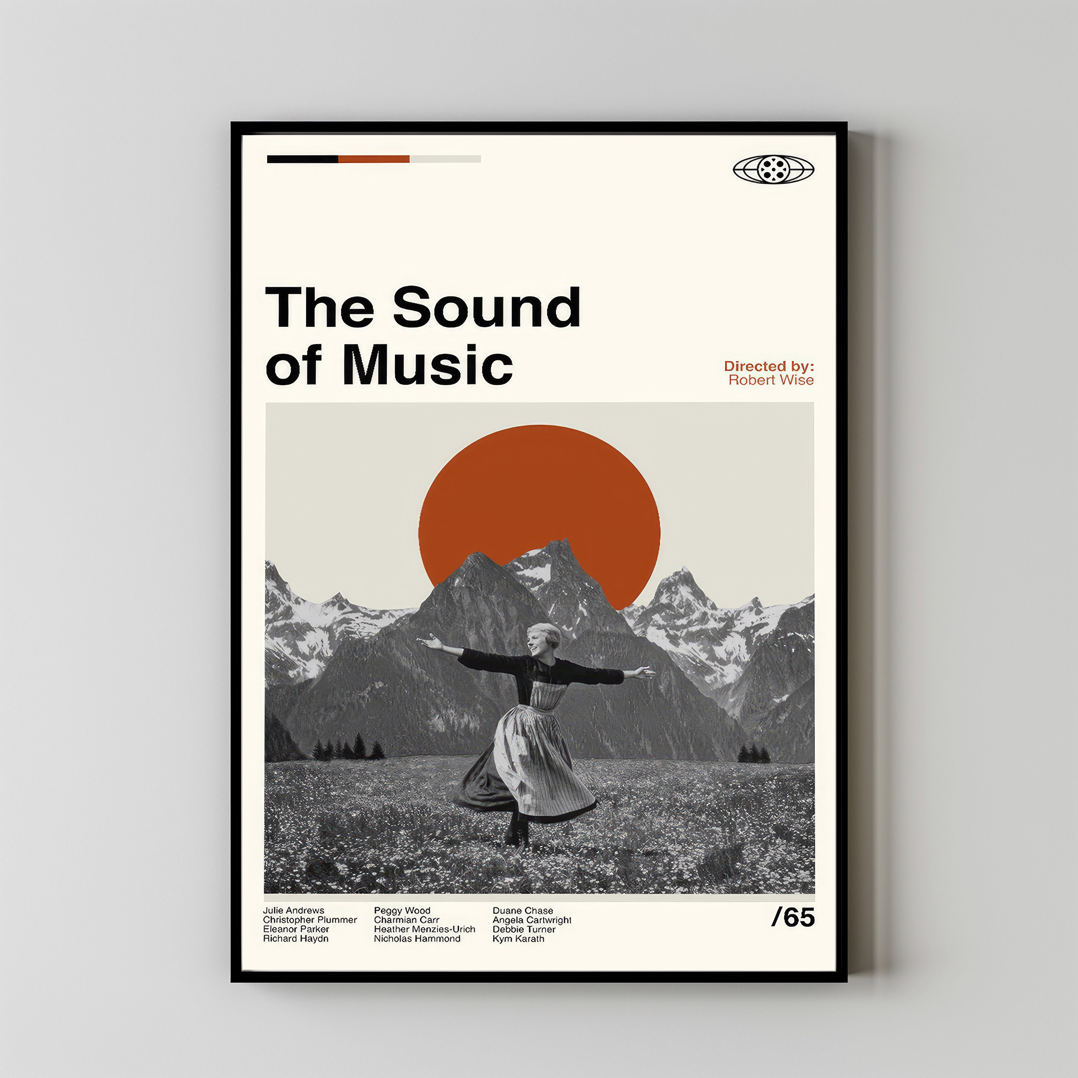 アート・デザイン・音楽 GREAT MOVIE GRAPHICS The Sound Of Music Retro Movie - Movie Poster - Retro Modern Art