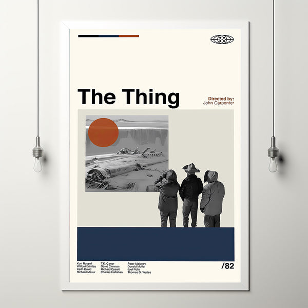 The Thing Poster - John Carpente - Movie Poster - Retro Modern Art - Minimalist Art - Midcentury Art - Vintage Poster - Wall Decor