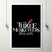 The Three Musketeers Milady (2023) Constance D'Artagnan Battle Poster - A Stunning Minimalist Tribute to Classic Adventure