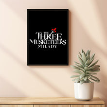 The Three Musketeers Milady (2023) Constance D'Artagnan Battle Poster - A Stunning Minimalist Tribute to Classic Adventure