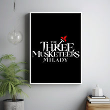 The Three Musketeers Milady (2023) Constance D'Artagnan Battle Poster - A Stunning Minimalist Tribute to Classic Adventure