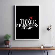The Three Musketeers Milady (2023) Constance D'Artagnan Battle Poster - A Stunning Minimalist Tribute to Classic Adventure