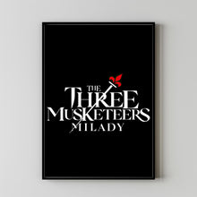 The Three Musketeers Milady (2023) Constance D'Artagnan Battle Poster - A Stunning Minimalist Tribute to Classic Adventure