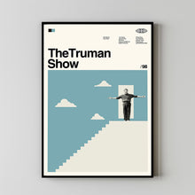 The Truman Show Movie Poster, Jim Carrey Film, Retro Movie Custom Poster, Illustration Art, Modern Vintage, Custom Film Posters