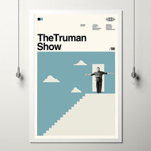 The Truman Show Movie Poster, Jim Carrey Film, Retro Movie Custom Poster, Illustration Art, Modern Vintage, Custom Film Posters