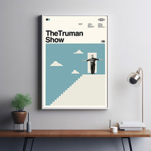 The Truman Show Movie Poster, Jim Carrey Film, Retro Movie Custom Poster, Illustration Art, Modern Vintage, Custom Film Posters