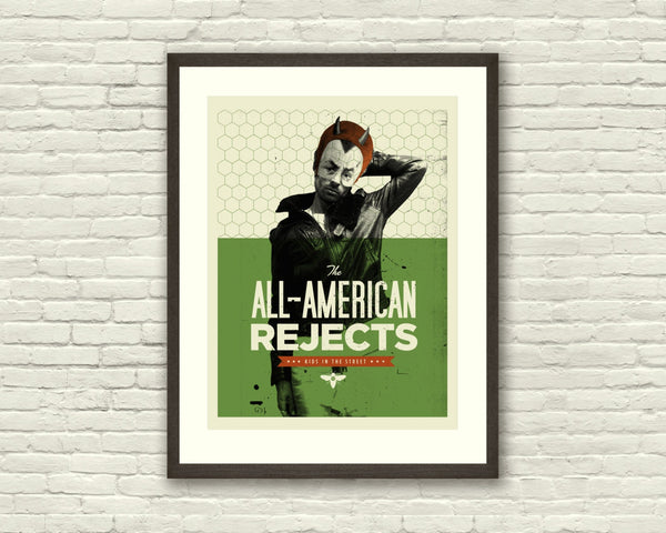 The ALL-AMERICAN REJECTS Bee - All-American Rejects, 18 x 24 Art Print Concert Poster, Lithograph, Car, Hipster, Vintage Style 223440567