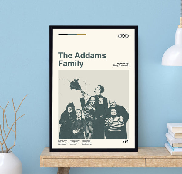 The Addams Family Poster, The Addams Family Movie, Barry Sonnenfeld, Vintage Poster, Minimalist Movie Poster, Vintage Print, Custom Poster 1694965142