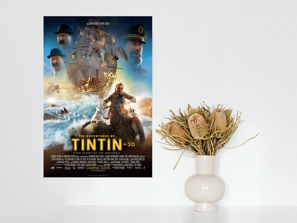 The Adventures of Tintin The Secret of the Unicorn Movie Poster 2023 Movie  Poster Gift  Bedroom Dormitory Wall Decoration 1644716685