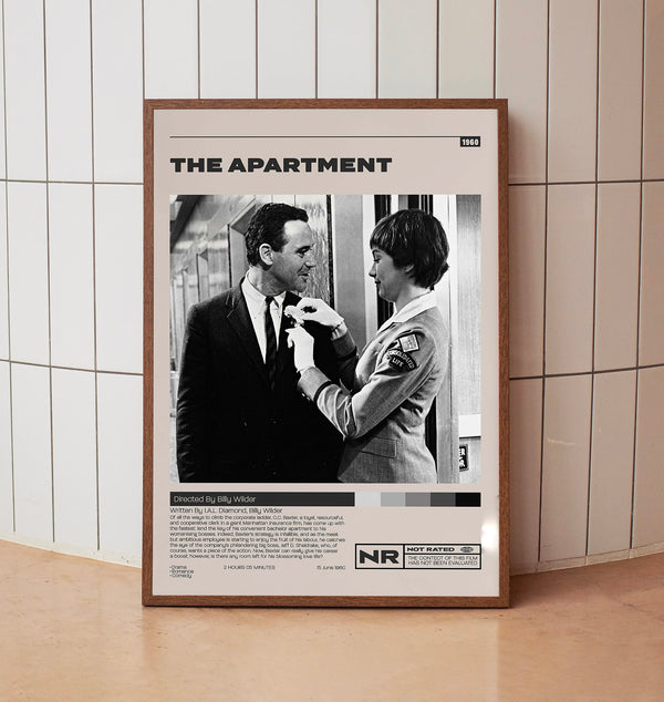 The Apartment Poster, Billy Wilder, Minimalist Movie Poster