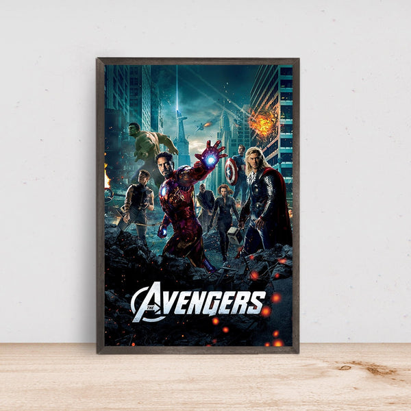 The Avengers Movie Poster Marvel Robert Downey Jr. Film - Room Decor Wall Art - Canvas Fabric Print - Poster Gift 1600757411