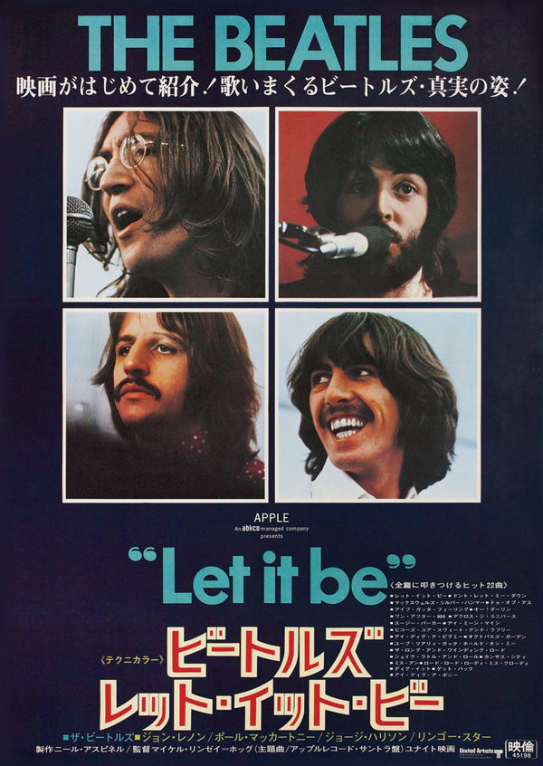 The Beetles Let it Be Japan Tour Print Wall art Poster 1576680231