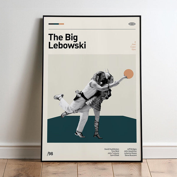 The Big Lebowski Movie Poster  Minimalist  Midcentury Poster  Wall Art Print  Retro Movie Poster 1718603278