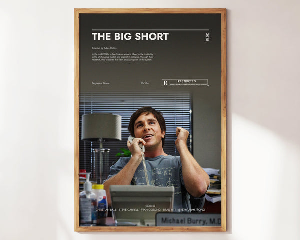 The Big Short Poster  Art Print  Movie Posters  Gift for Movie lovers 1302111035