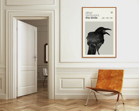 The Birds - Minimalist Poster, Alfred Hitchcock Poster, The Birds Poster, Rod Taylor, Jessica Tandy, Psycho Poster, Vertigo Poster, 621546677