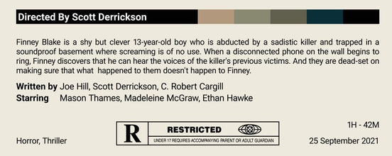 The Black Phone Movie Poster  Minimalist Movie Poster  Custom Movie Print  Wall Art Print  Scott Derrickson Movies  Home decor 1598469758