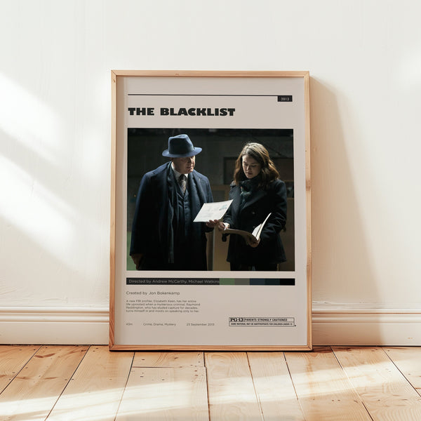 The Blacklist Poster, Raymond Reddington Wall Art, Minimalist Wall Decor, Digital Download, James Spader Series  Print, Gift for Fans 1749192751