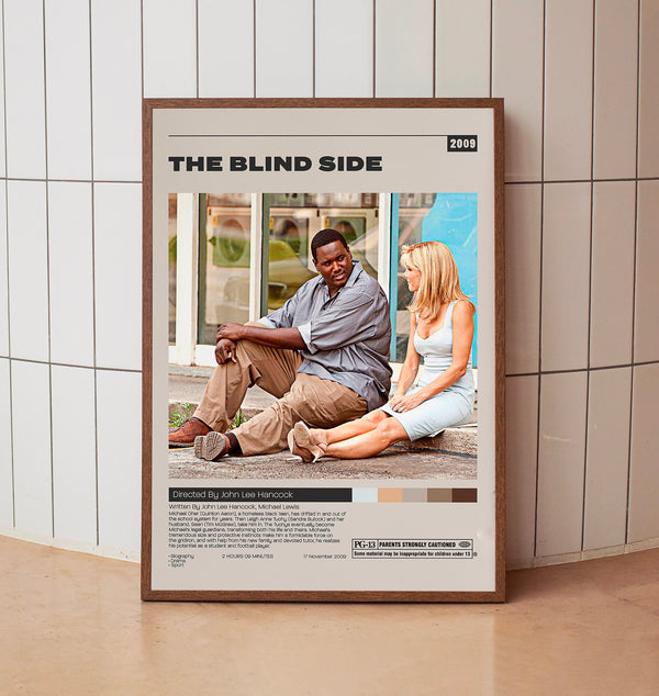 The Blind Side, John Lee Hancock, Minimalist Movie Poster, Vintage Retro Art
