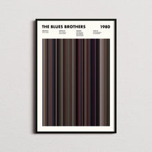The Blues Brothers Movie Barcode Print, The Blues Brothers Print, The Blues Brothers Poster, The Blues Brothers Wall Art 1641885935