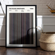 The Blues Brothers Movie Barcode Print, The Blues Brothers Print, The Blues Brothers Poster, The Blues Brothers Wall Art 1641885935