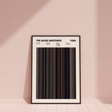 The Blues Brothers Movie Barcode Print, The Blues Brothers Print, The Blues Brothers Poster, The Blues Brothers Wall Art 1641885935