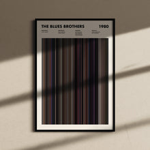 The Blues Brothers Movie Barcode Print, The Blues Brothers Print, The Blues Brothers Poster, The Blues Brothers Wall Art 1641885935