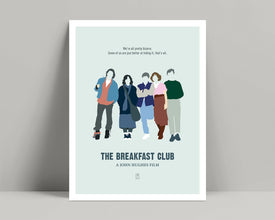 The Breakfast Club - Minimalist Poster, John Hughes Print, Minimalist Print, Emilio Estevez, Sixteen Candles, Ferris Bueller, Home Alone 621547725