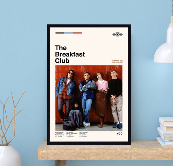 The Breakfast Club Movie Poster, John Hughes, Retro Poster, Midcentury Art, Minimalist Art, Vintage Poster, Movie Print, Wall Decor 1722249022