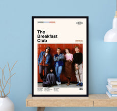 The Breakfast Club Movie Poster, John Hughes, Retro Poster, Midcentury Art, Minimalist Art, Vintage Poster, Movie Print, Wall Decor 1722249022