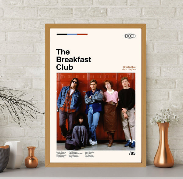 The Breakfast Club Poster, The Breakfast Club Print, Vintage Poster, Movie Poster, Vintage Poster, Retro Poster, Minimalist Art, Wall Decor
