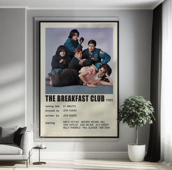 The Breakfast Club (1985) Movie Poster Canvas Poster Minimalist Poster Art Print Gifts for Lover Mural Painting Home Decoration 1800072806