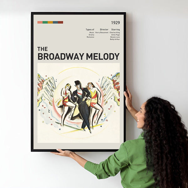 The Broadway Melody Movie Poster  Minimalist  Midcentury Poster  Wall Art Print  Retro Movie Poster 1735359698
