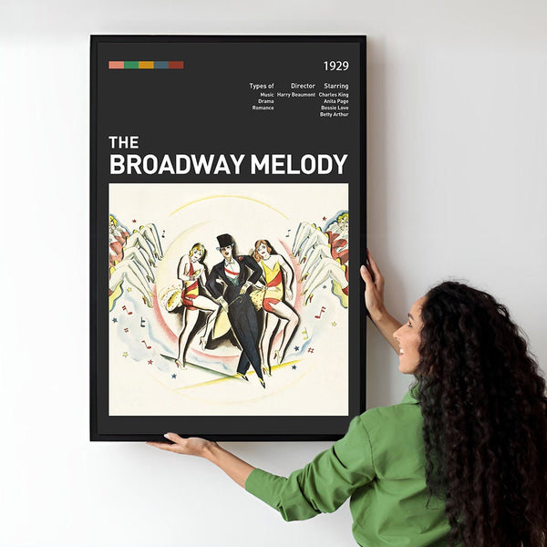 The Broadway Melody Movie Poster  Minimalist  Midcentury Poster  Wall Art Print  Retro Movie Poster 1735359698 - Copy