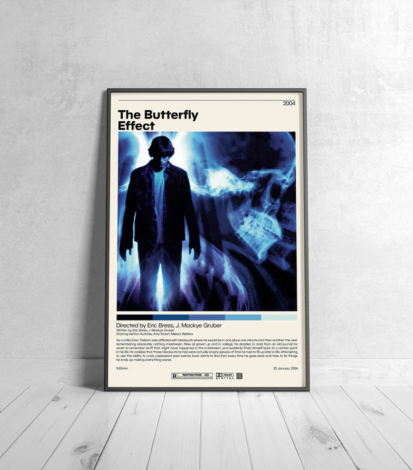 The Butterfly Effect  Eric Bress, J. Mackye Gruber Minimalist Movie Poster, Vintage Retro Art Print, Custom Poster, Wall Art Print 1010639043