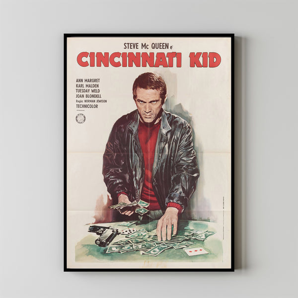 The Cincinnati Kid Movie Poster Print, Canvas Wall Art, Room Decor, Movie Art