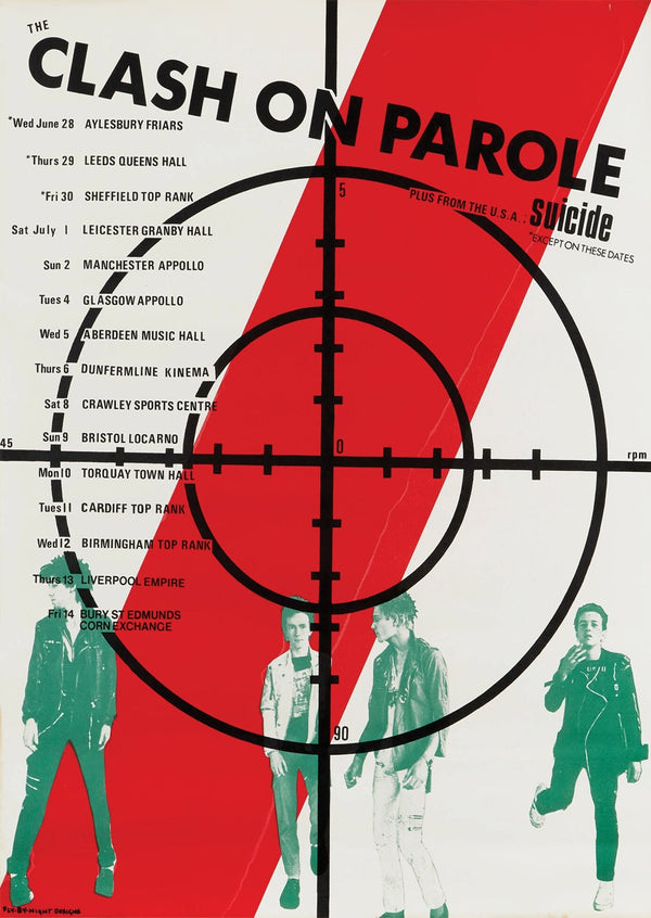 The Clash on Parole Glue Live Concert Poster Print Wall art Poster 1576707773