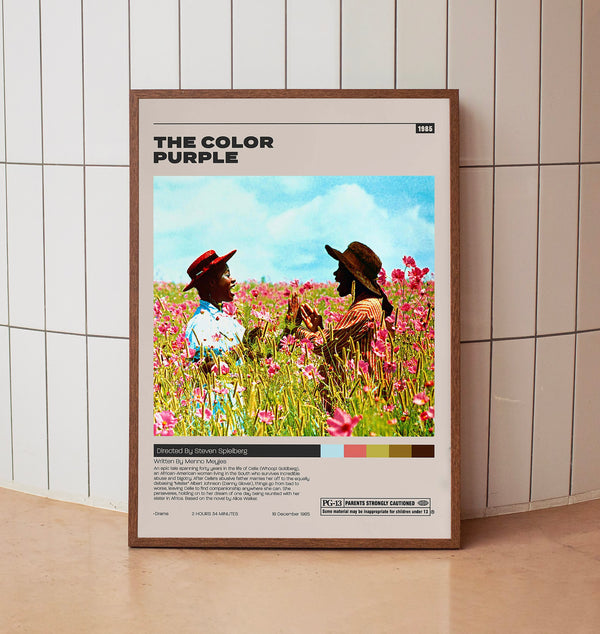 The Color Purple Poster, Steven Spielberg, Minimalist Movie Poster
