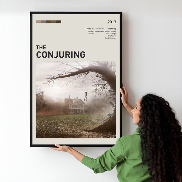 The Conjuring Movie Poster  Minimalist  Midcentury Poster  Wall Art Print  Retro Movie Poster 1734349554