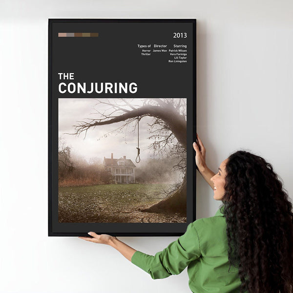 The Conjuring Movie Poster  Minimalist  Midcentury Poster  Wall Art Print  Retro Movie Poster 1734349554 - Copy
