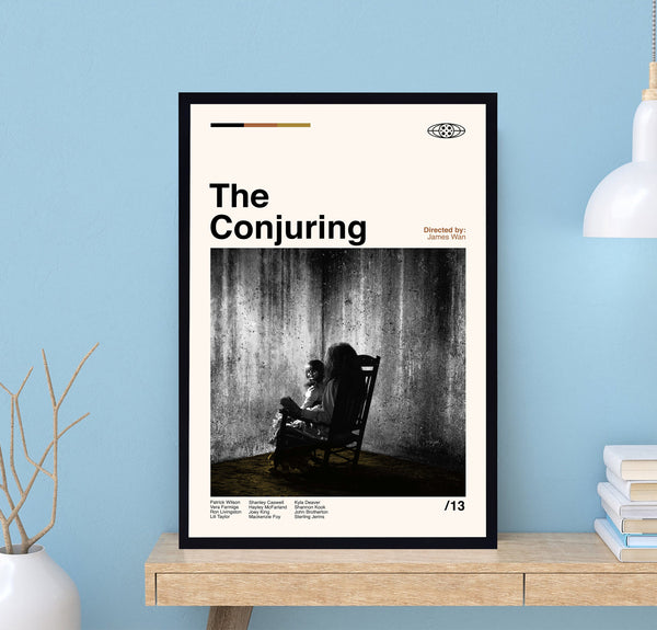 The Conjuring Movie Poster, James Wan, Retro Poster, Minimalist Art, Vintage Poster, Midcentury Art, Movie Print, Modern art, Wall Decor 1722250996