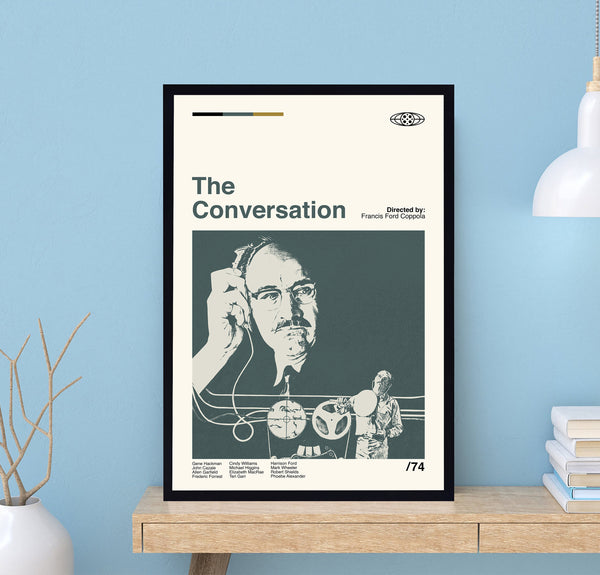 The Conversation Poster, Francis Ford Coppola, Retro Movie Poster, Minimalist Art, Vintage Poster, Movie Poster, Minimalist Poster 1695601152