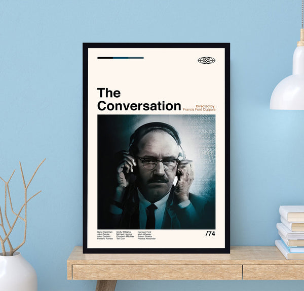 The Conversation Poster, Francis Ford Coppola, Retro Poster, Midcentury Art, Minimalist Art, Vintage Poster, Modern Poster, Wall Decor 1736443285